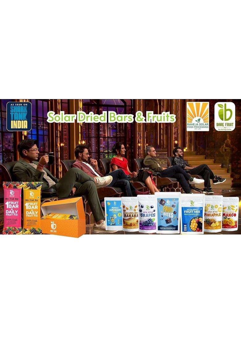 Barefruit Healthy Snacking Fruit Bites | Made With Solar-Dried Fruits, Nuts & Millets, Weight Loose Snacks, Chocolate Craving Alternative High Protein Fiber, Vitamin C Antioxidants No Added Sugar, Vegan Gluten-Free, 75G - Indya