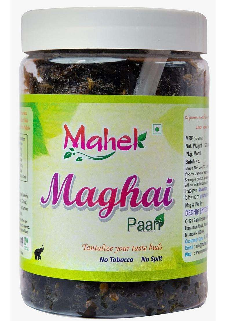 Mahek Maghai Paan 270 Gm | Sweet Digestive Mukhwas Mouth Freshener After Meal Snacks Jar Of 1 - Indya