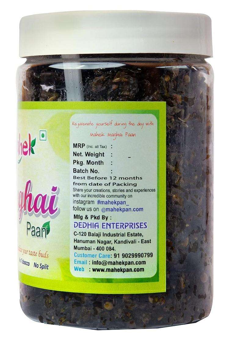 Mahek Maghai Paan 270 Gm | Sweet Digestive Mukhwas Mouth Freshener After Meal Snacks Jar Of 1 - Indya