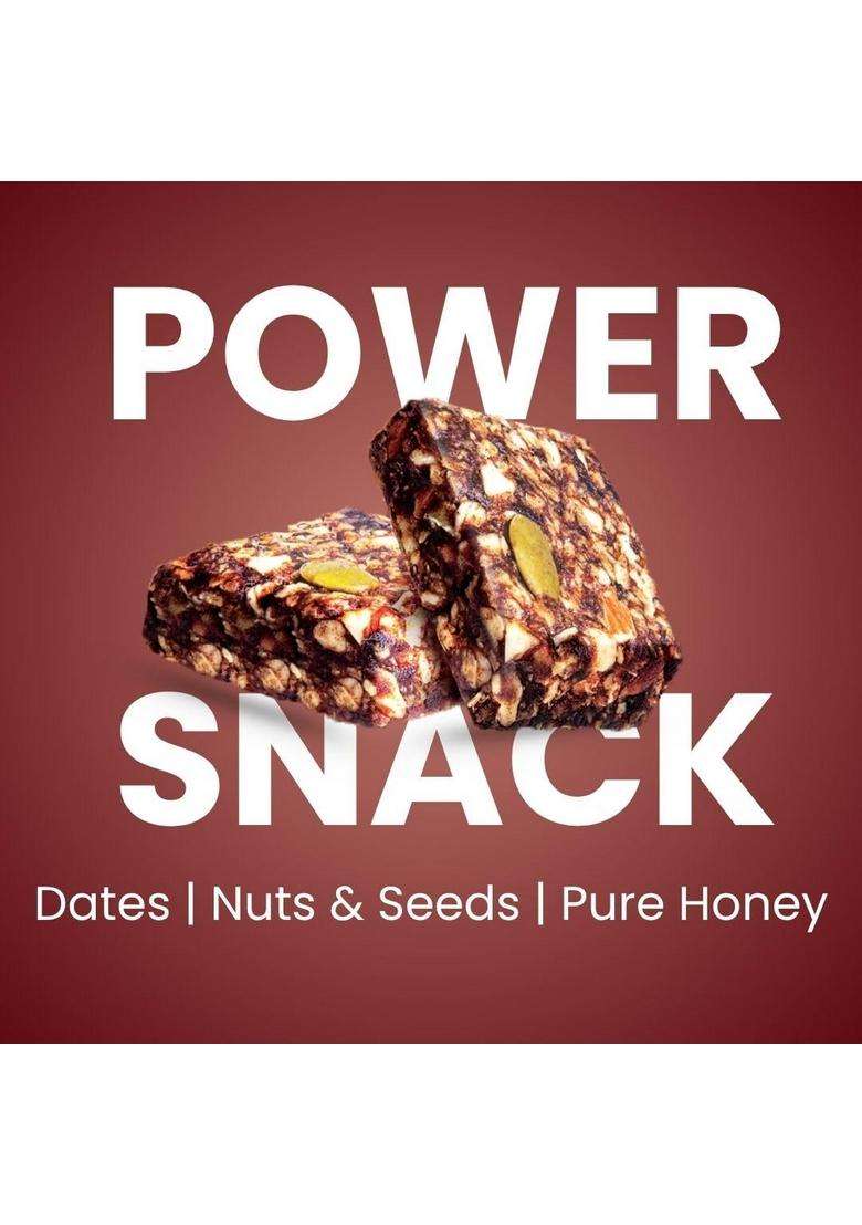 Eatopia Date & Nuts Super Fruit Bites | Sugar Free Healthy Energy Bars No Preservatives Refined Dry Fruits Protein Food Oats Honey, Seeds Pack Of 2 (5 Minis Per Box) - Indya