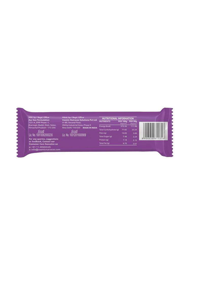 Gaia Fruit & Nut Granola Bar (50 Gm X 12)| Crunchy Whole Grain Oats Packed With Real Fruit, Nuts Seeds High-Fiber, Protein-Rich Snack For Energy, Weight Management On-The-Go Nutrition - Indya