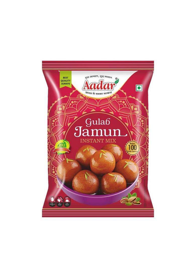 Aadar Gulab Jamun Instant Mix Powder, 400G, Traditional Indian Sweet - Indya