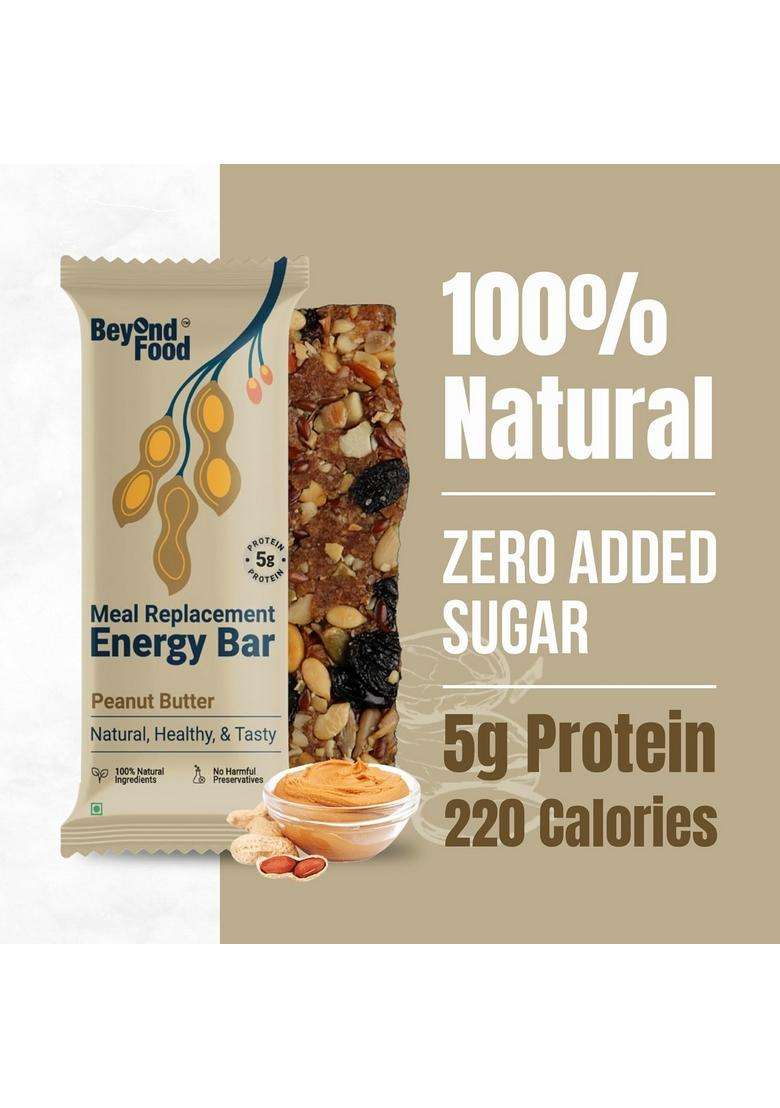 Beyond Food Meal Replacement Bars (Pack Of 6, 220 Kcal Each) | 5G Rich Protein No Added Sugar Made With Dates, Nuts, Seeds & Dry Fruits Healthy Snacks For Energy Fitness Assorted Combo Box - Indya