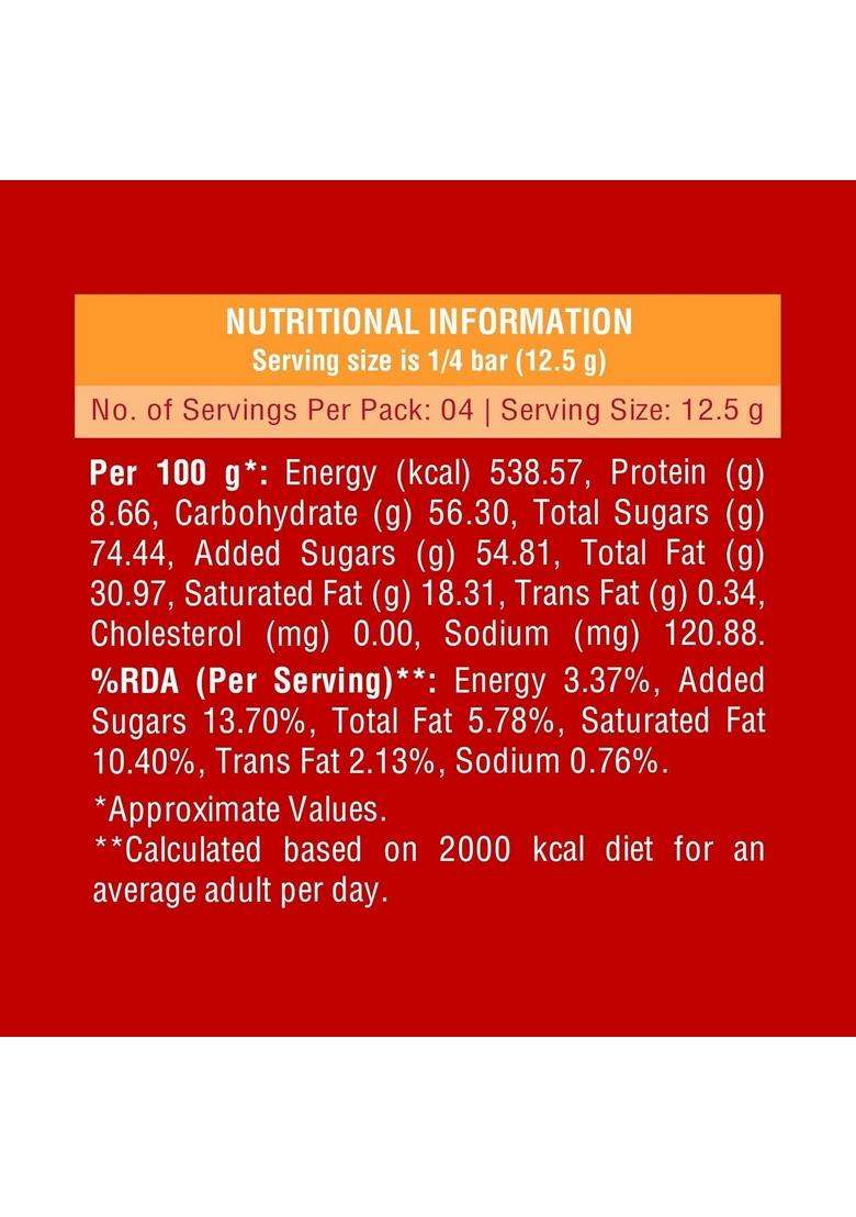 Luvit. Luscious Fruit & Nut Chocolate Bars | Multipack Deliciously Smooth Pack Of 15-52G Each - Indya