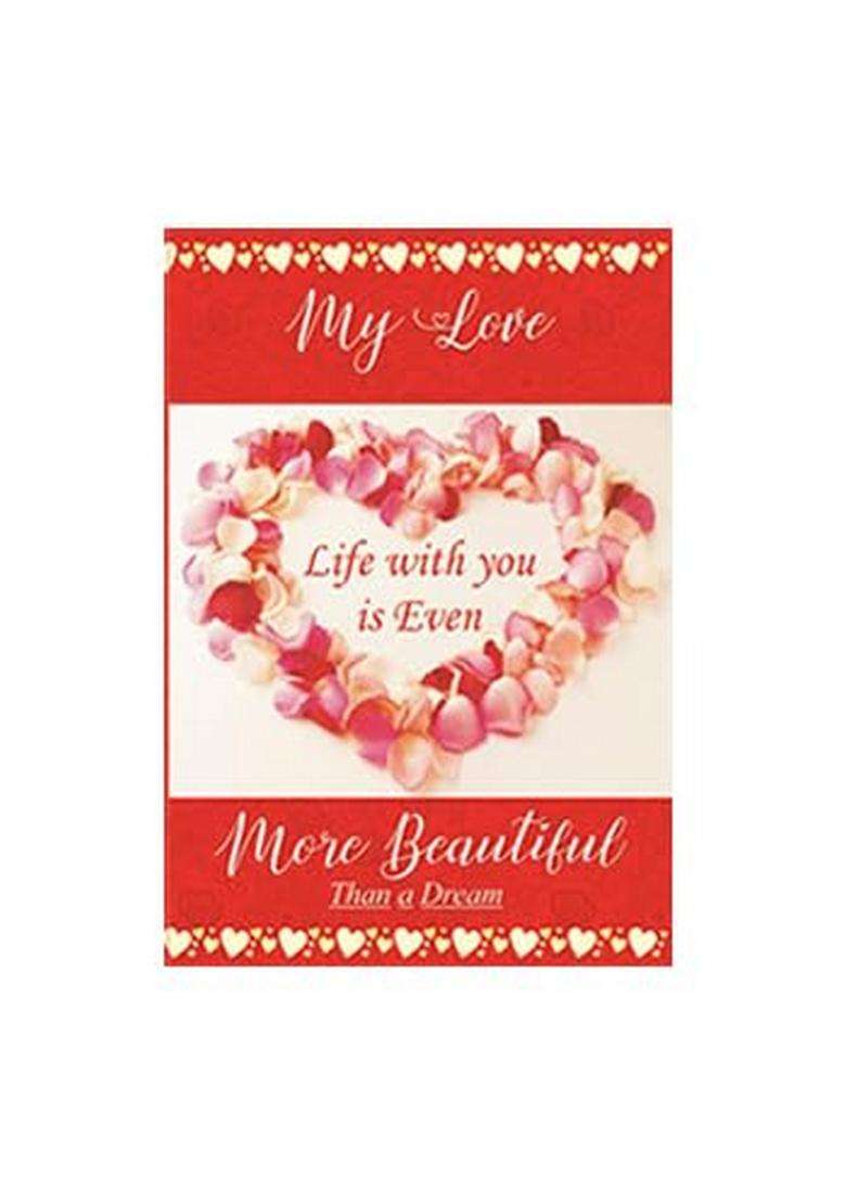 Sfu E Com Designer Basket With Dark Fantasy Choco Fills & Chocolates | Valentine Chocolate Love Greeting Card Hamper 899 - Indya