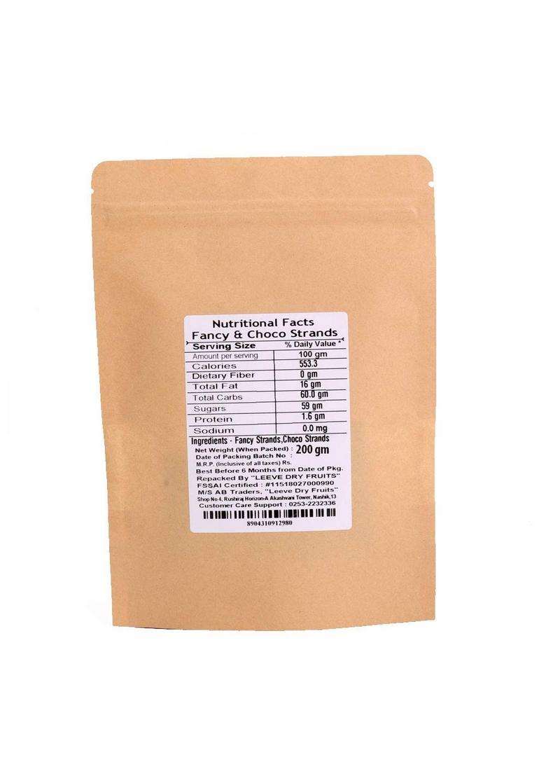 Leeve Dry Fruits Chocochips Cake Rambo Fancy Strands And Chocolate Combo 200G - Indya
