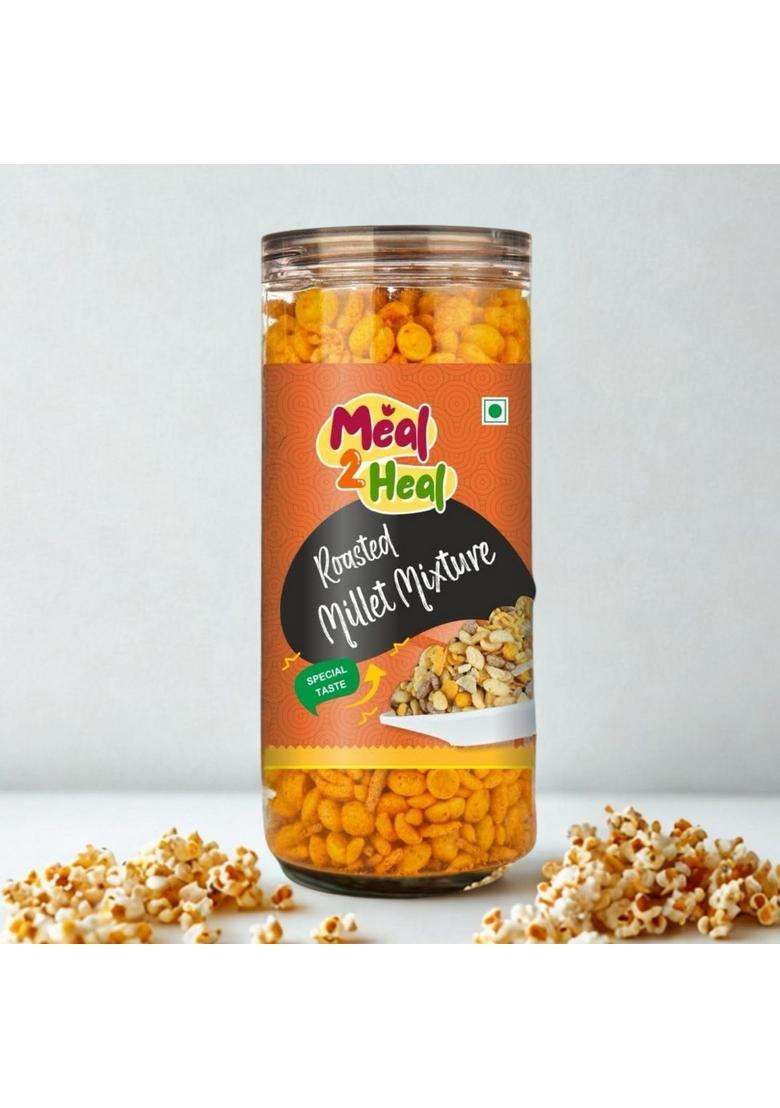 Meal2Heal Crunchy Nutritious Ragi Snack Healthy Finger Millet Mixture (180 G) - Indya