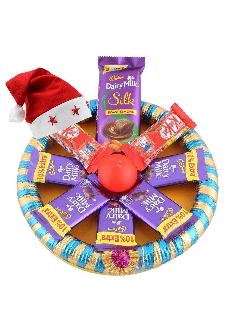 Sfu E Com Celebration Of Chocolate Combo| Premium Christmas Gift Hamper | With Cap 534 - Indya