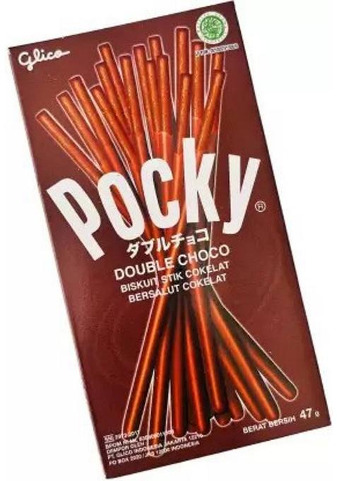 Pocky Pack Of Three | Double Choco, Cookie & Cream , Chocolate Flavour, Imported Cookies Biscuit (3 X 50 G)