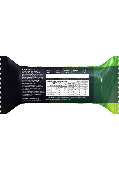 Taste Good Vegan Biscuits | Plant-Based Moong & Soy Protein Whole Wheat (10 X 75 G) Multi Grain Biscuit 7.5