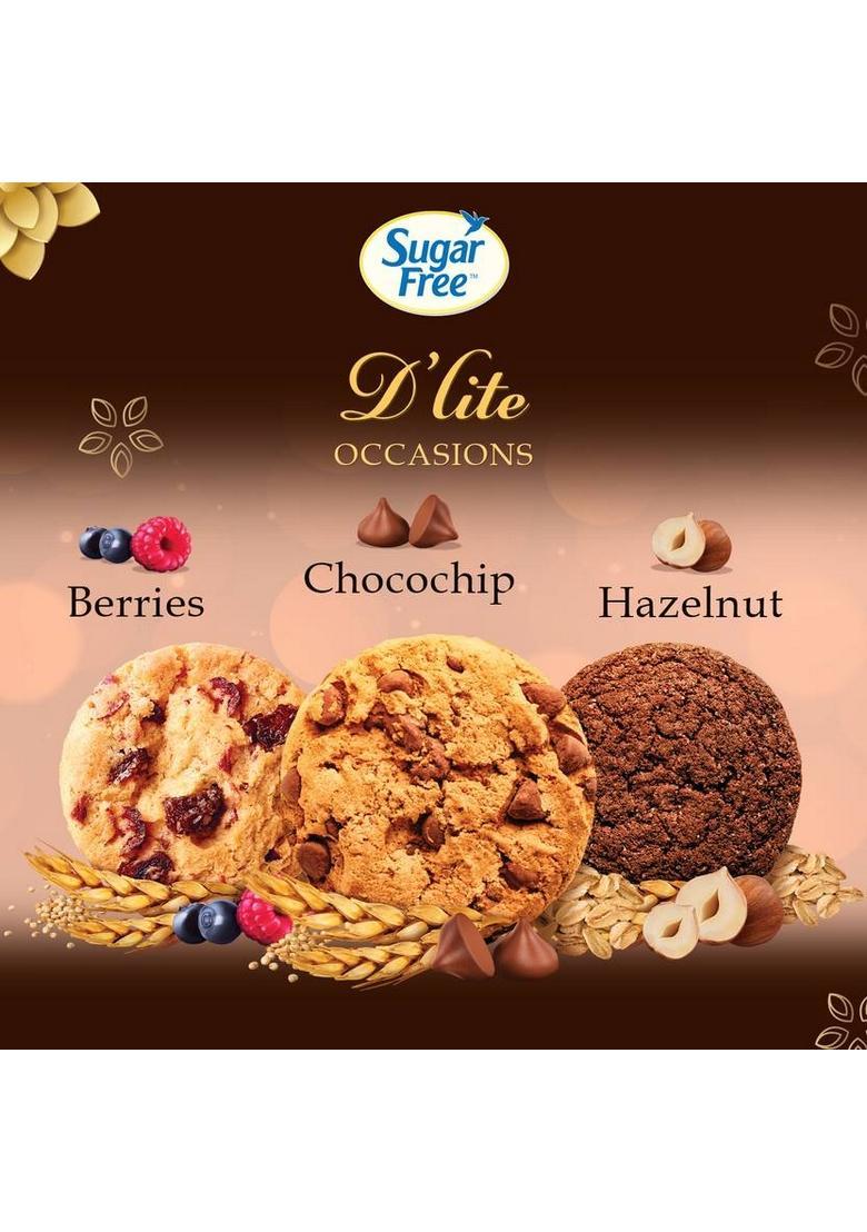 Sugarfree D'Lite Assorted Cookies Gift Pack Biscuit (225 G)