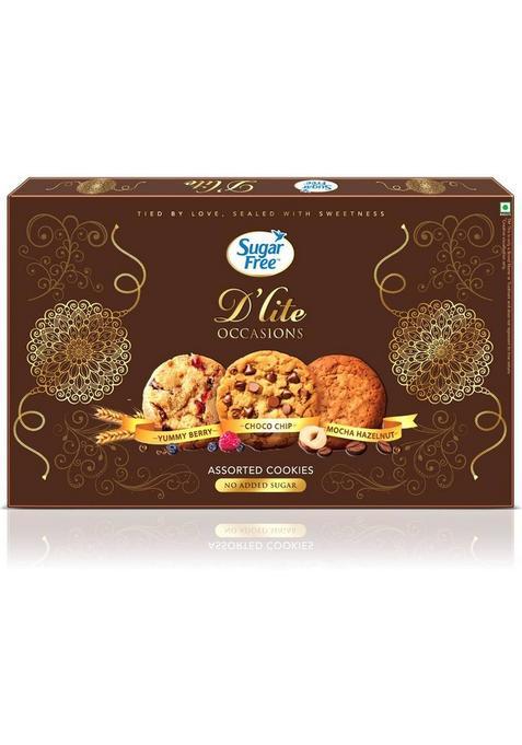 Sugarfree D'Lite Assorted Cookies Gift Pack Biscuit (225 G)