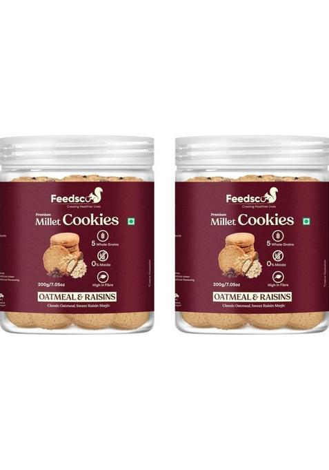 Feedsco Millet Oatmeal & Raisins Cookies