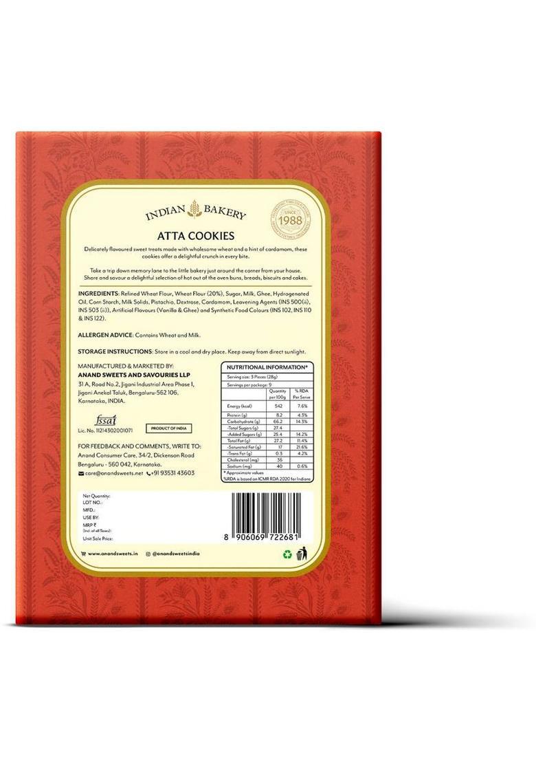 Anand Sweets Atta Cookies Biscuit (250 G)