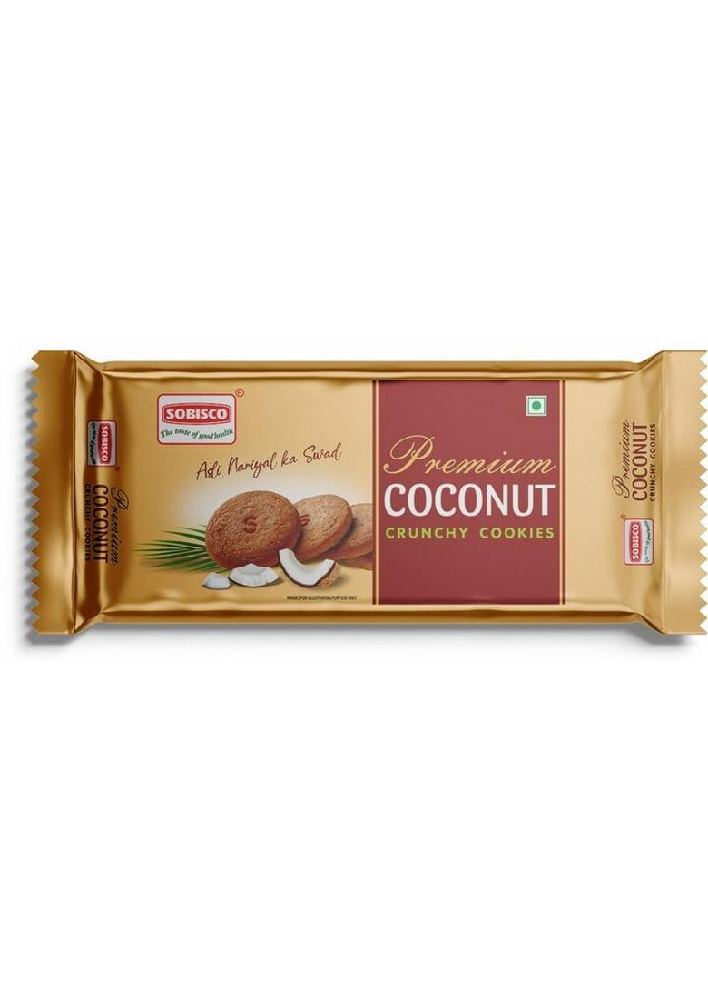 Sobisco Premium Coconut Crunchy Biscuits 300G Cookies Biscuit (255 G)
