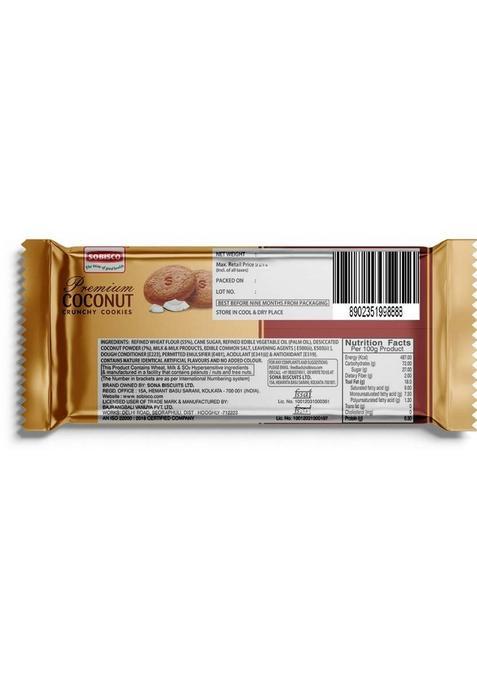 Sobisco Premium Coconut Crunchy Biscuits 300G Cookies Biscuit (255 G)
