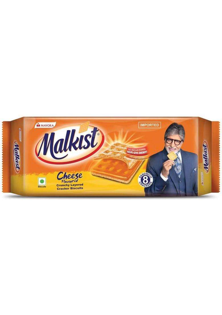 Malkist Cheese Cream Cracker Biscuit (144 G) - Indya