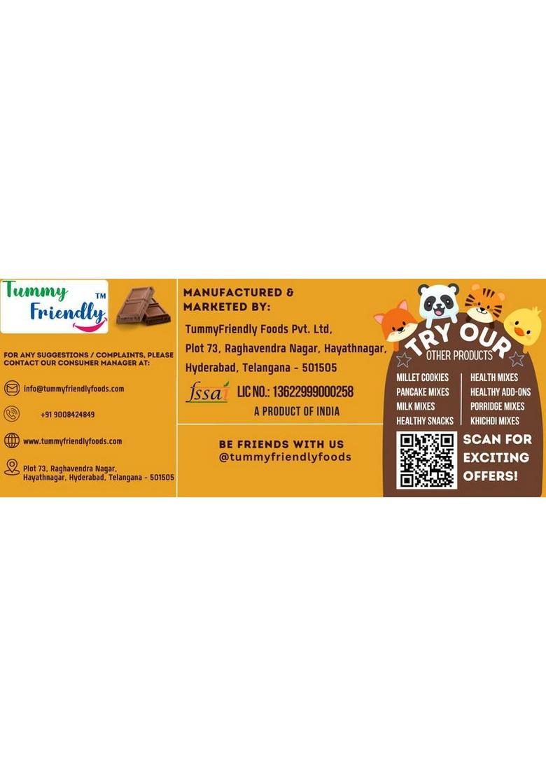 Tummyfriendly Foods Ragi Millet Cookies-Chocolate. Healthy Biscuits For Kids, Babies & Adults Cookies Biscuit (3 X 75 G)