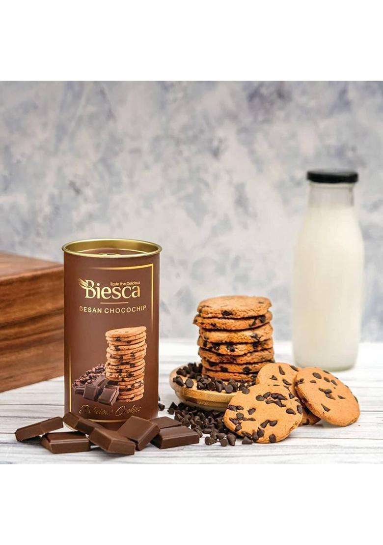 Biesca Natural Honey Oats Cookies 185G And Besan Chocochip 170G (Combo Pack) Biscuit (2 X 177.5 G) - Indya
