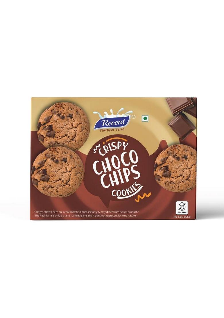 Recent-The Real Taste Crispy & Soft Cookies Choco Chips Biscuit (4 X 280 G)