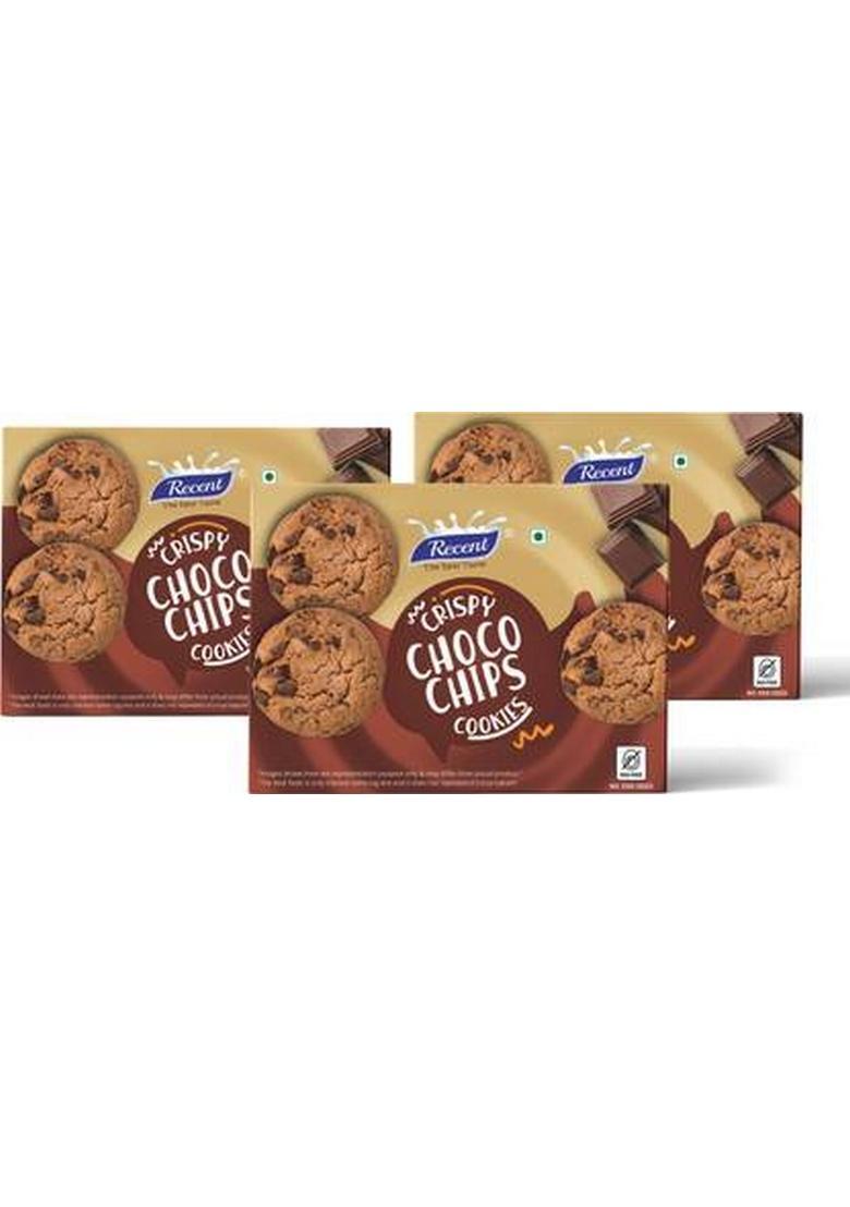 Recent-The Real Taste Crispy & Soft Cookies Choco Chips Biscuit (4 X 280 G)