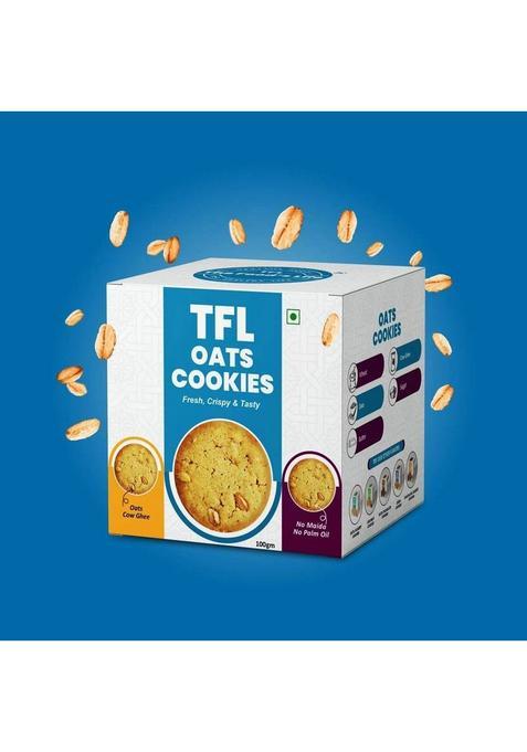 Tfl(The Food'S Life) Oats Cookies Biscuit (2 X 100 G)