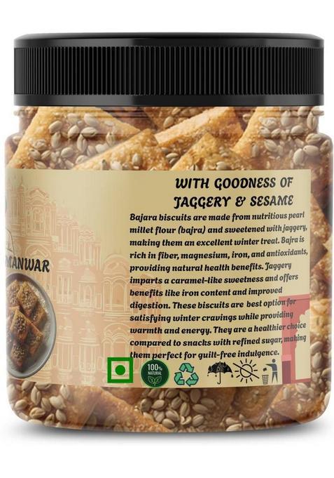 Marwad Manwar Pearl Millet Biscuit|Bajra Biscuit | Bakery (250 G)