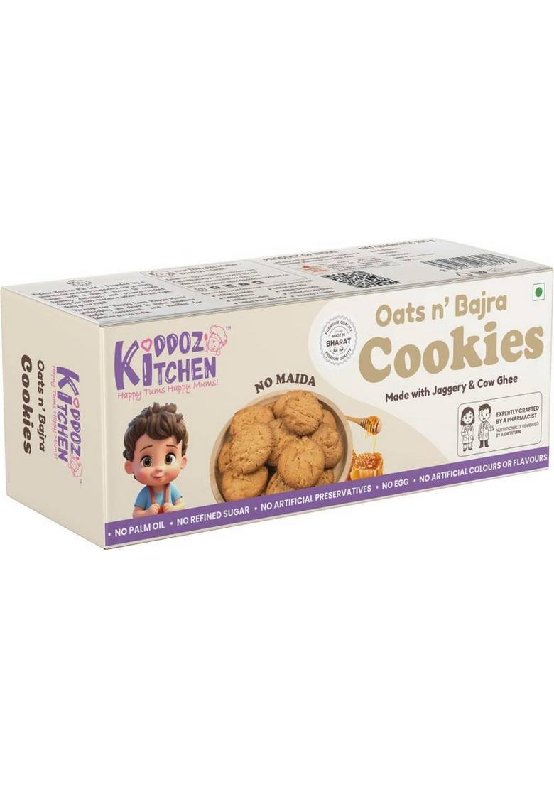 Kiddoz Kitchen Oats N Bajra Healthy Cookies Biscuit (100 G)
