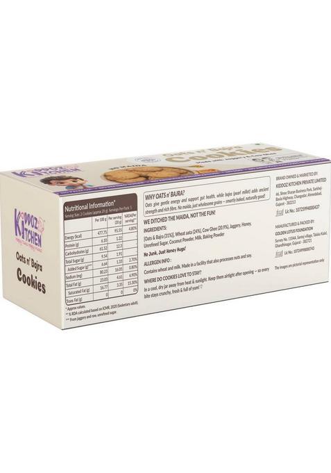 Kiddoz Kitchen Oats N Bajra Healthy Cookies Biscuit (100 G)
