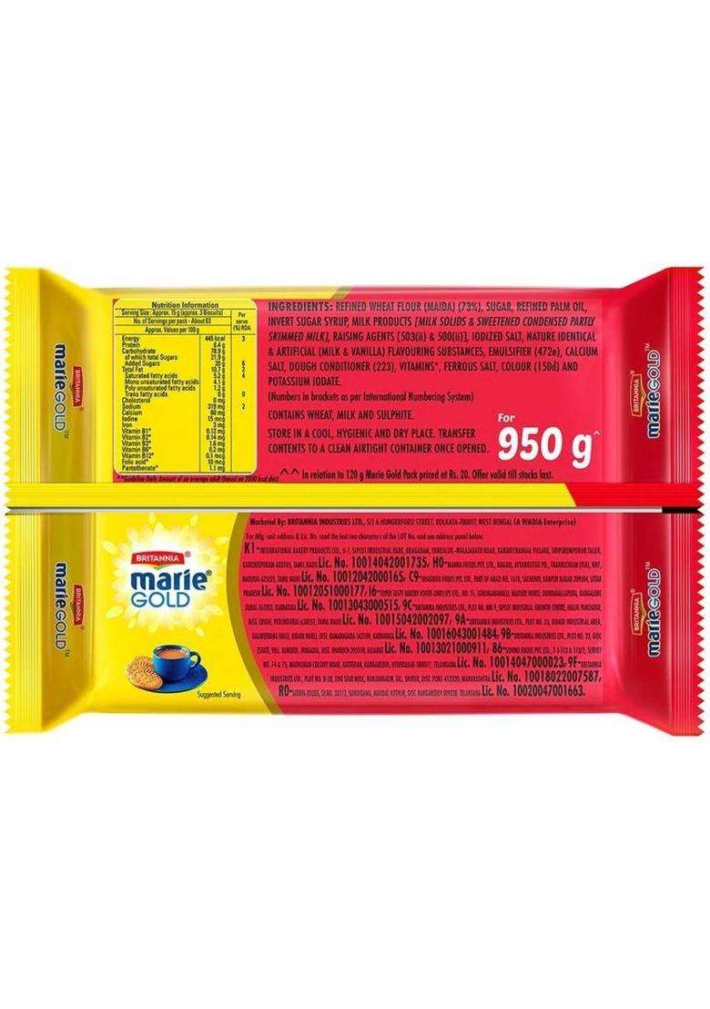 Britannia Marie Gold Cookies Biscuit (948 G) - Indya