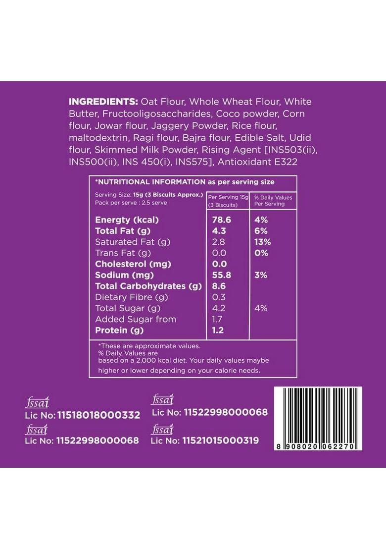 Open Secret No Maida Chocolate Bakery Biscuit (40 G)