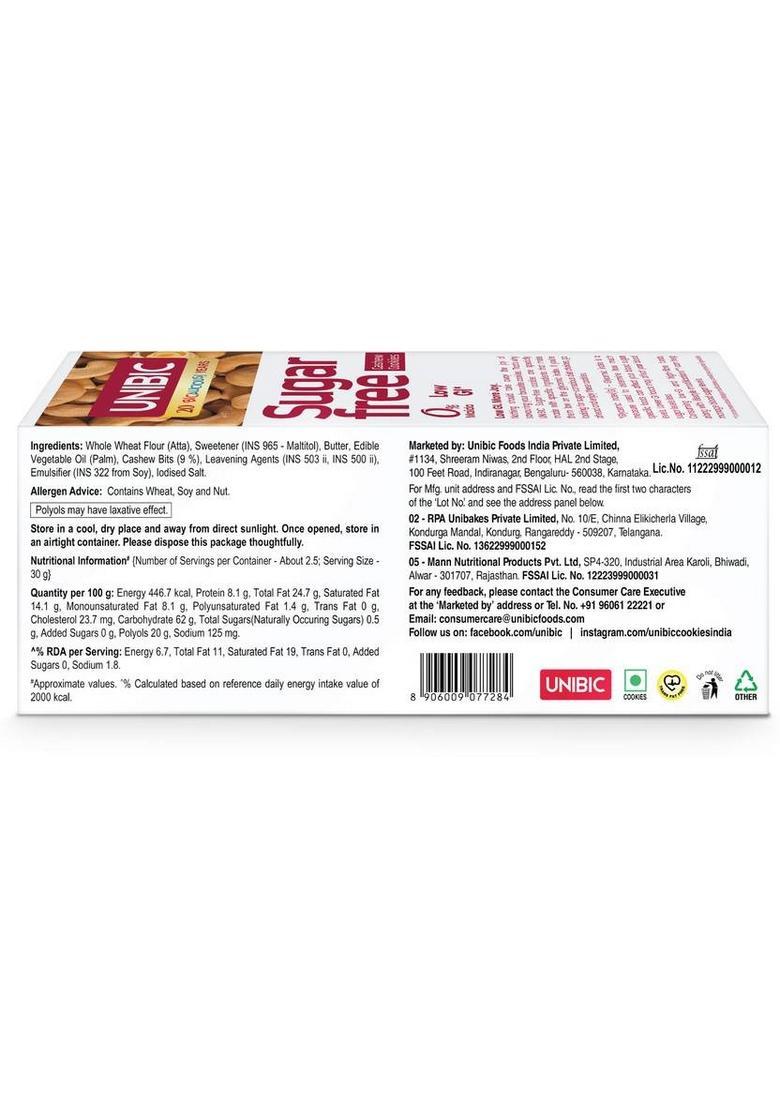 Unibic Sugar Free Cashew Cookies Biscuit (67.5 G)