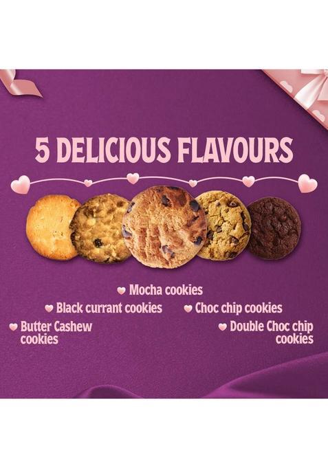Cookieman With Love Assorted Cookies Gift Pack Box | In Tin Biscuit (300 G)