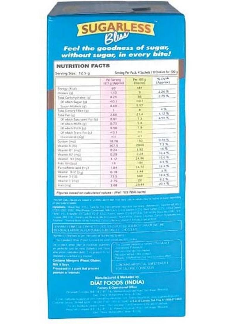 Sugarless Bliss Sugar Free Assorted Cookies Biscuit (6 X 100 G)