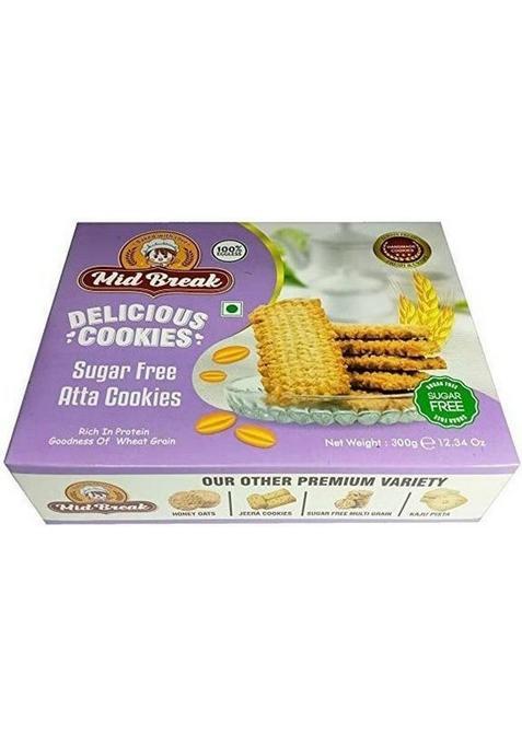 Midbreak No Sugar Atta Cookies/Biscuits Cookies Biscuit (300 G)