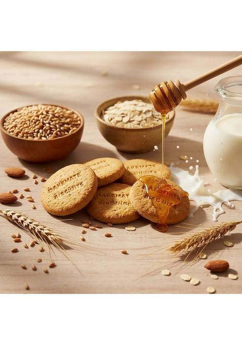 Bakemate Digestive High Fibre Biscuit Pack Of 3|Digestive Biscuits | (3 X 200 G)