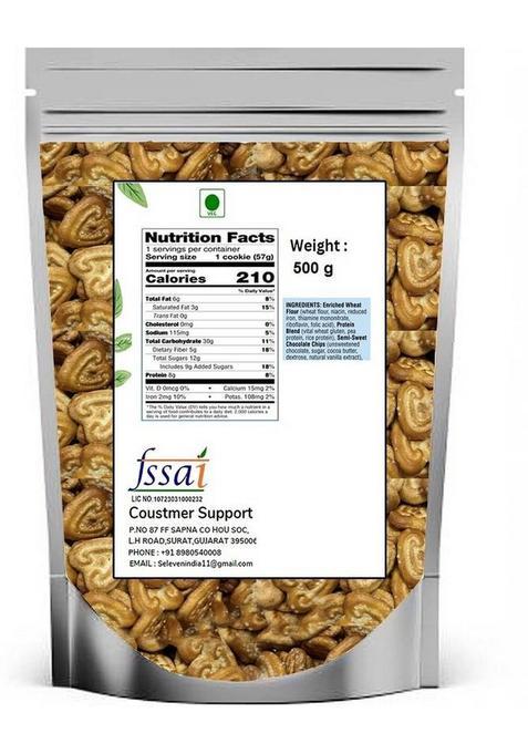 S Eleven Super Market Little Classic Sugar Sprinkled Heart Shaped Biscuits Cookies For Kids Biscuit (500 G)