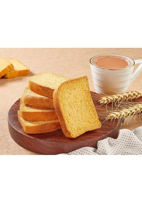 The Paratha & Ready Bites Premium Tea Time Toast Suji Rusk Crunchy Flavored Bakery Biscuit (2 X 200 G)
