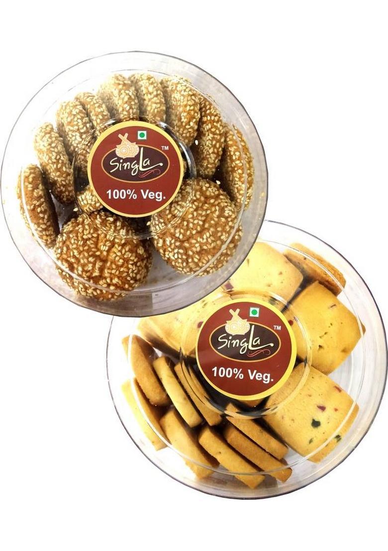 Singla Fruits Cookies Biscuits 300G, Till 300G Combo Pack Of 2 (2 * 300G) Biscuit X 300 G)