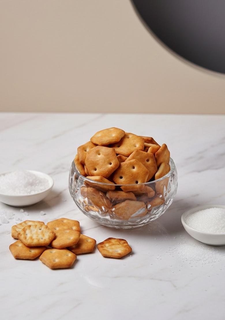 Organic Bites Salted Crackers (Salted Mini Biscuits) Biscuit (200 G)