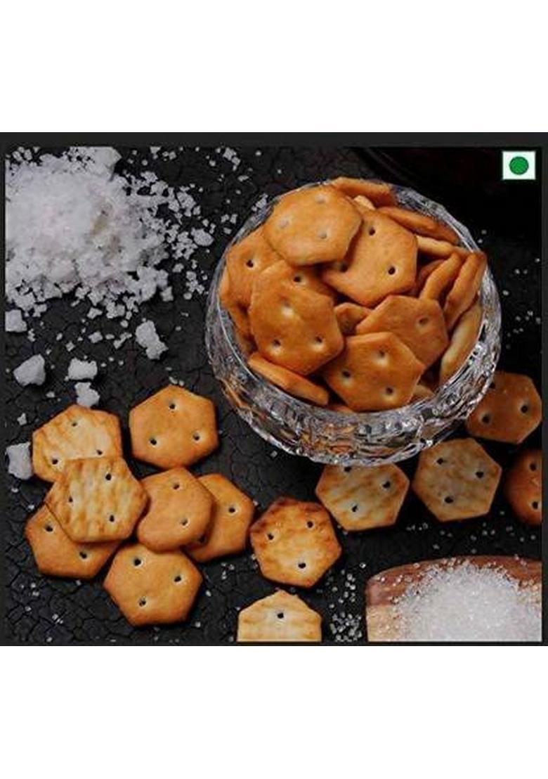 Organic Bites Salted Crackers (Salted Mini Biscuits) Biscuit (200 G)