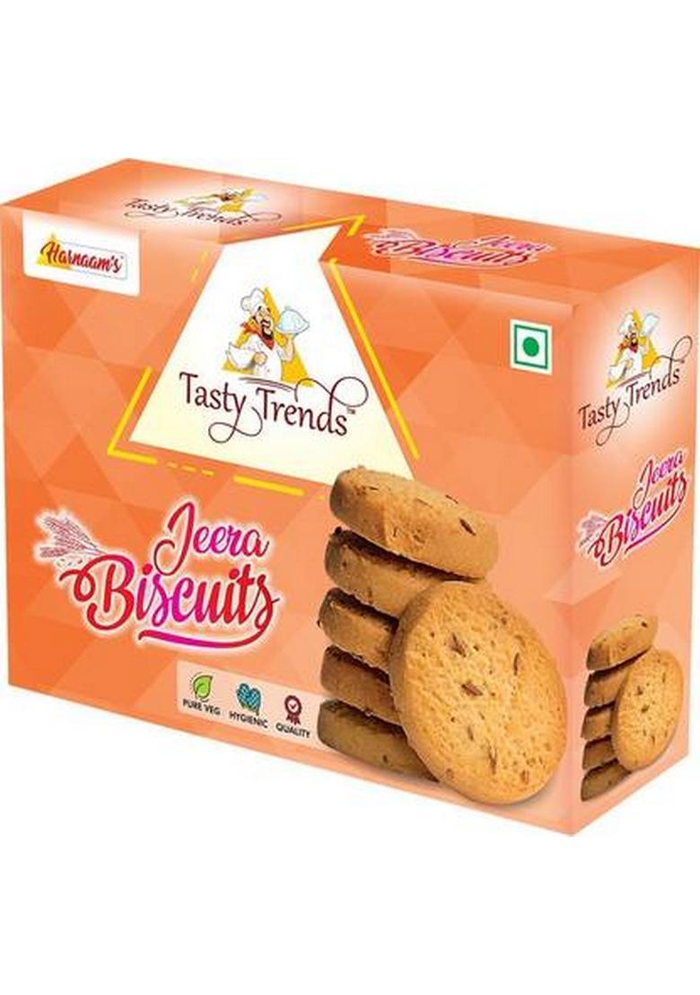 Tasty Trends Jeera Biscuits (Pack Of 2) 200 Gms X 2 Packs Cookies Biscuit (2 G)