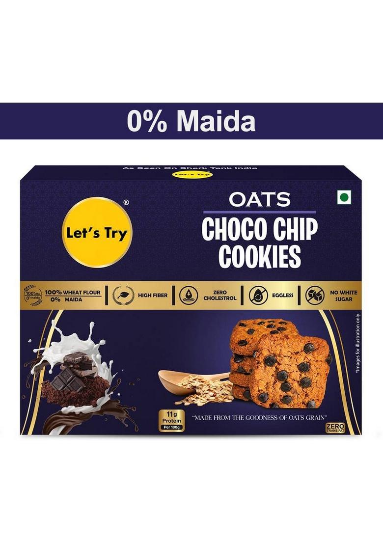 Let'S Try Oats Choco Chip Cookies Biscuit (100 G)