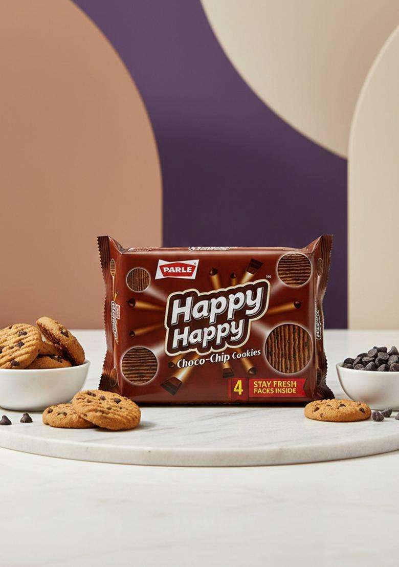 Parle Happy Choco-Chip Cookies Biscuit (400 G) - Indya