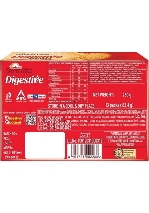 Sunfeast Digestive High Fibre Biscuit (250 G)