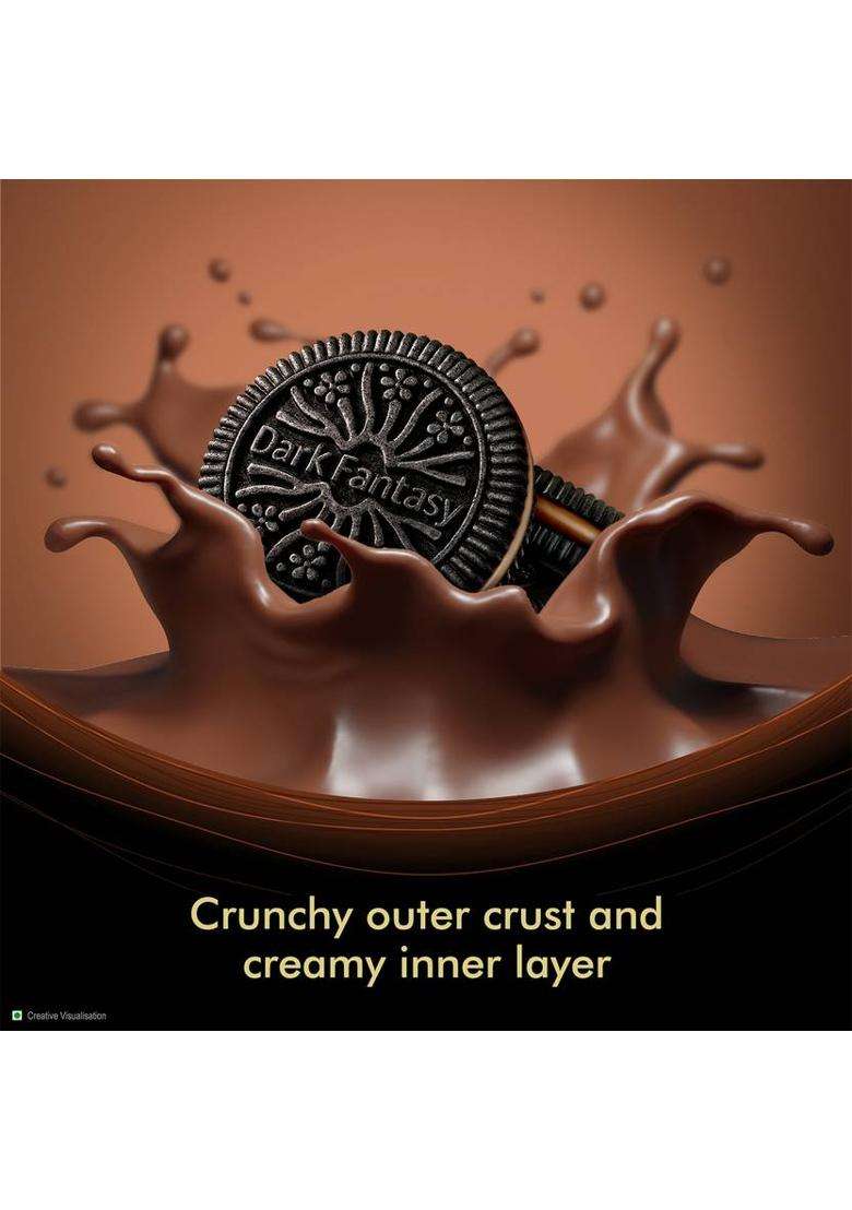 Sunfeast Dark Fantasy Cr Me, Made With Real Chocolate Cream Filled Biscuit (79 G) - Indya