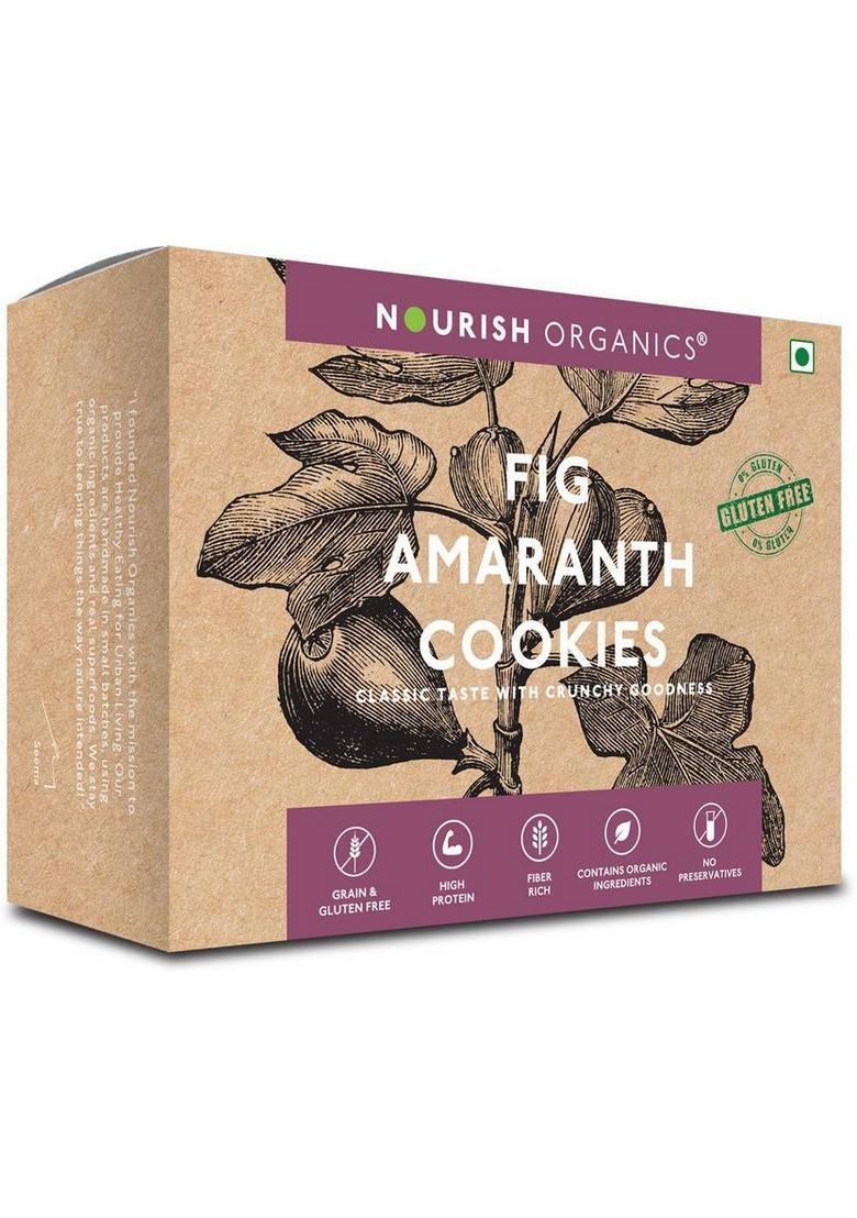 Nourish Organics Fig Amaranth Cookies (Pack Of 2) Biscuit (2 X 120 G)