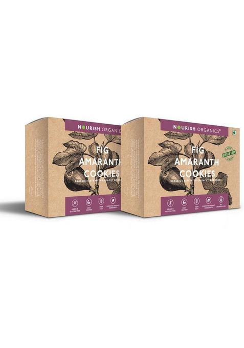 Nourish Organics Fig Amaranth Cookies (Pack Of 2) Biscuit (2 X 120 G)