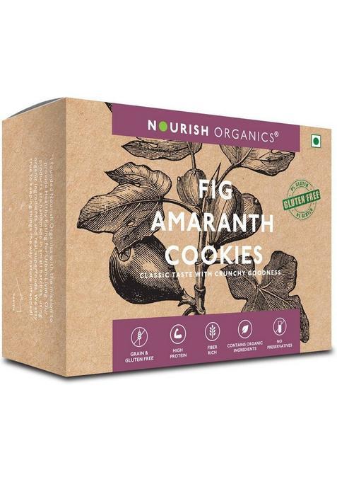 Nourish Organics Fig Amaranth Cookies (Pack Of 2) Biscuit (2 X 120 G)