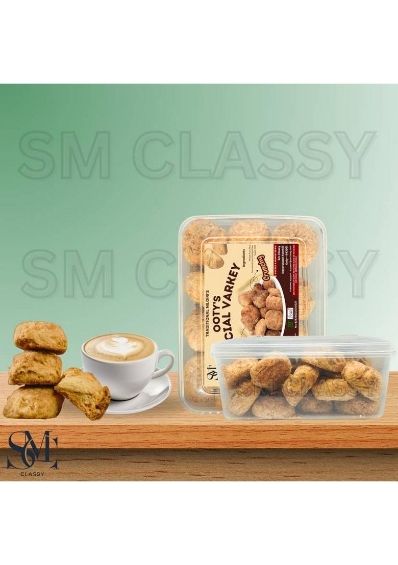 Sm Classy Ooty Varkey Authentic Native Special Rusk Cookies(Round Shape) Cookies Biscuit (800 G)